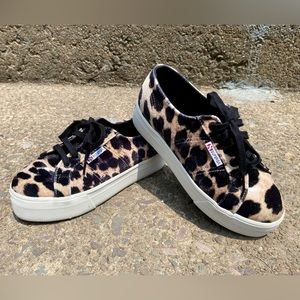 Platform Velvet Cheetah Print Supergas